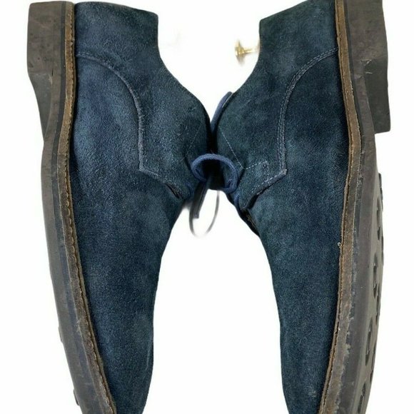JACK WILLS Men’s Size 9 M Blue Suede Oxford Dress main image 6